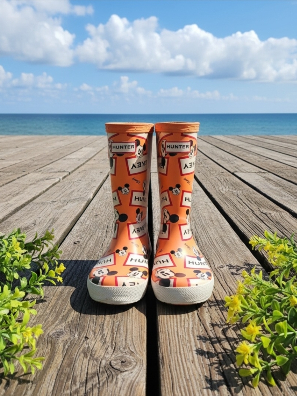 Hunter X Disney Original Kid's First Classic Disney Wellington Boots US 11B/12G